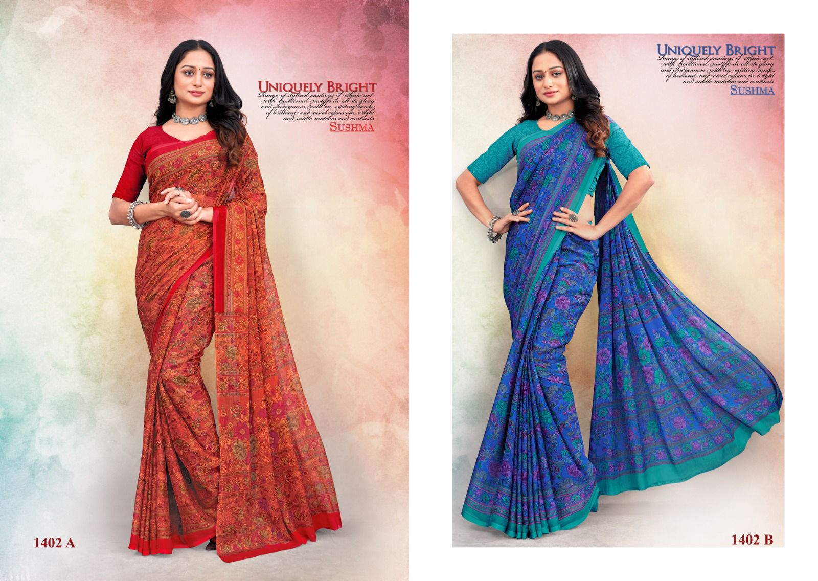 Sushma Uniquely Wholesale Smart Chiffon Printed Sarees