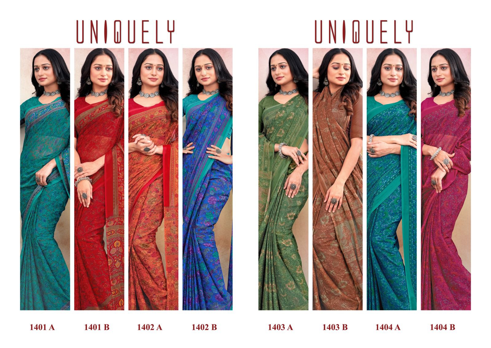Sushma Uniquely Wholesale Smart Chiffon Printed Sarees