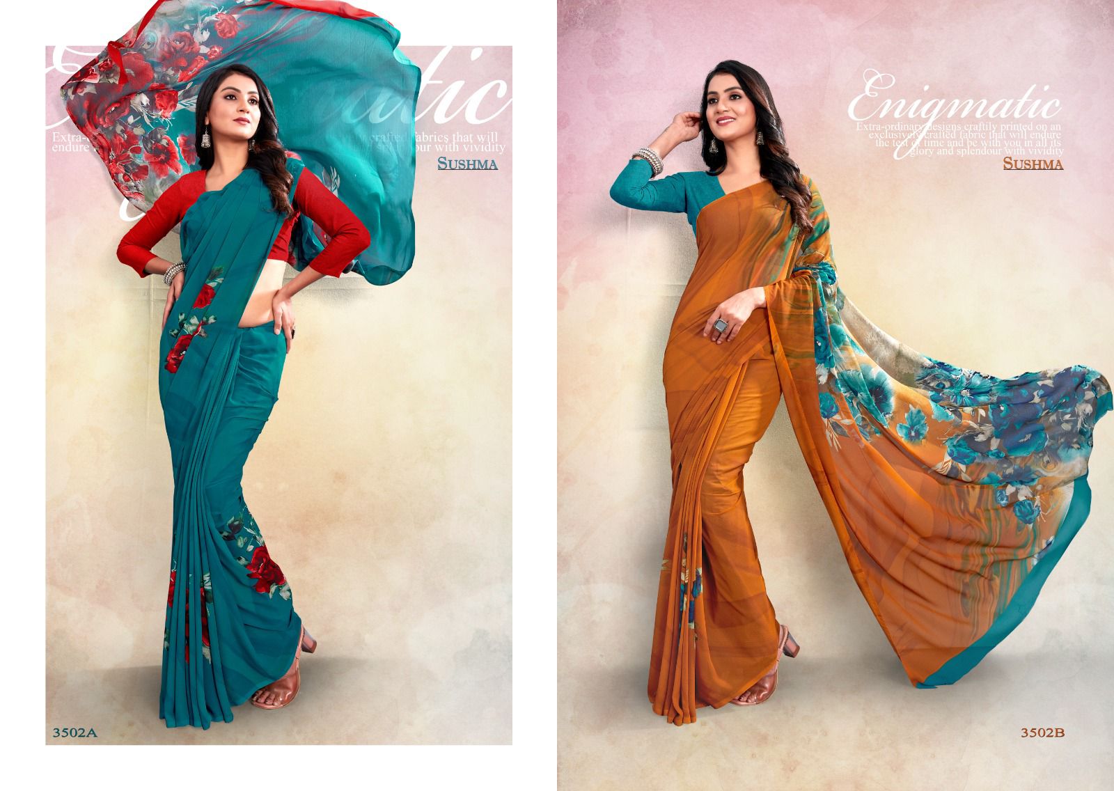 Sushma Style 35 Wholesale Smart Georgette Printed Sarees