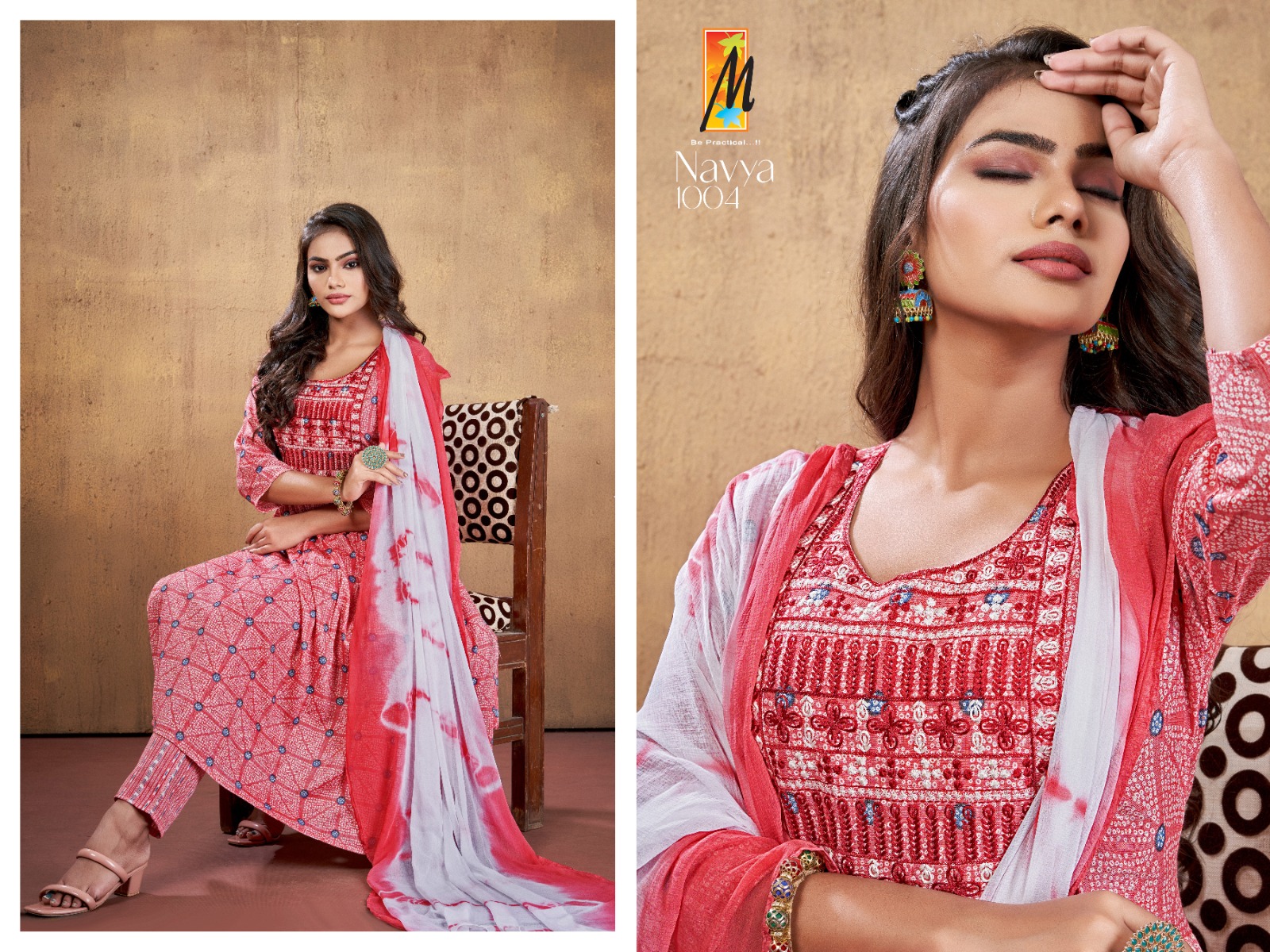 Master Navya Vol-7 Wholesale Nyra Cut Top With Pants And Dupatta