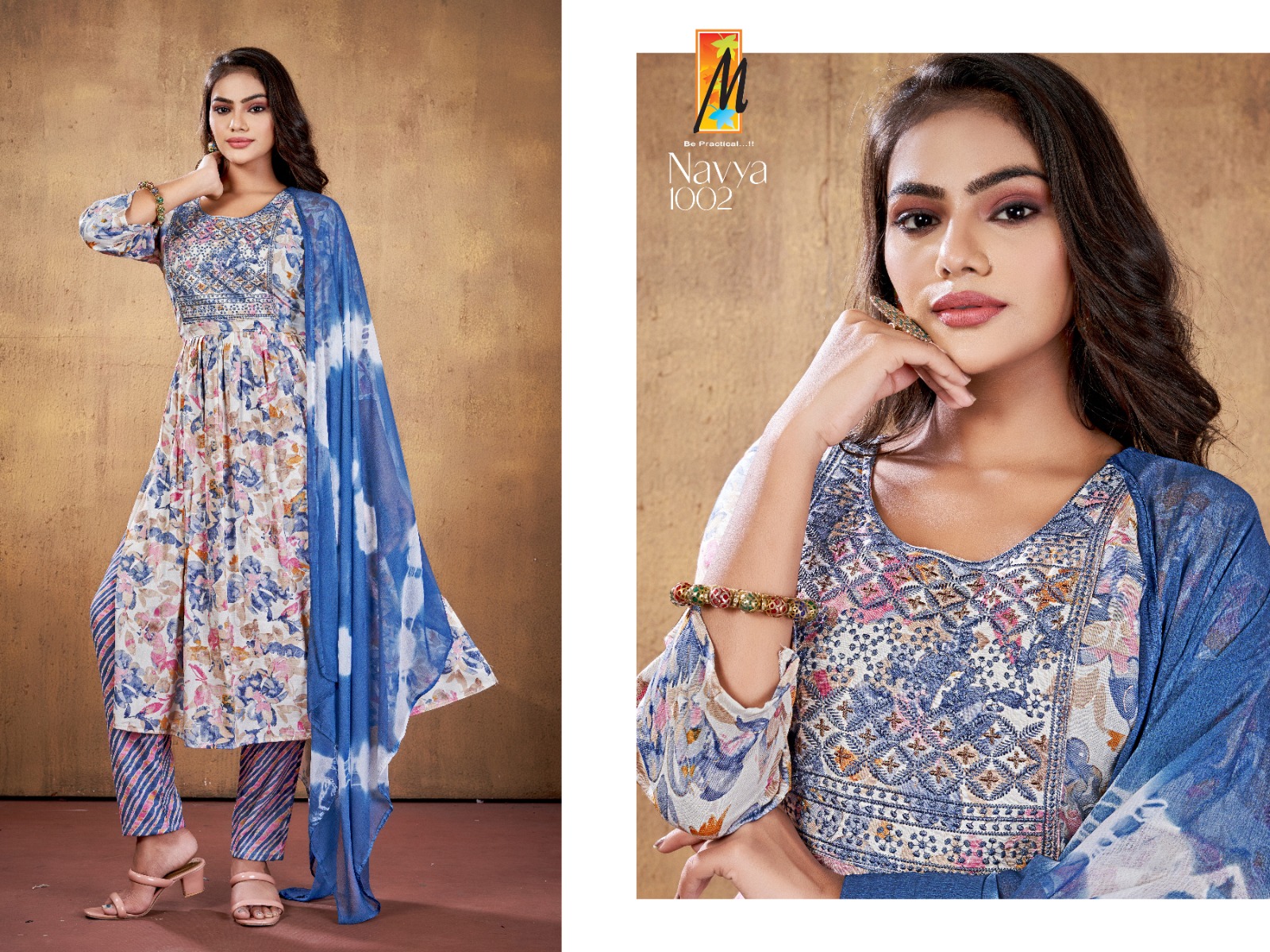 Master Navya Vol-7 Wholesale Nyra Cut Top With Pants And Dupatta