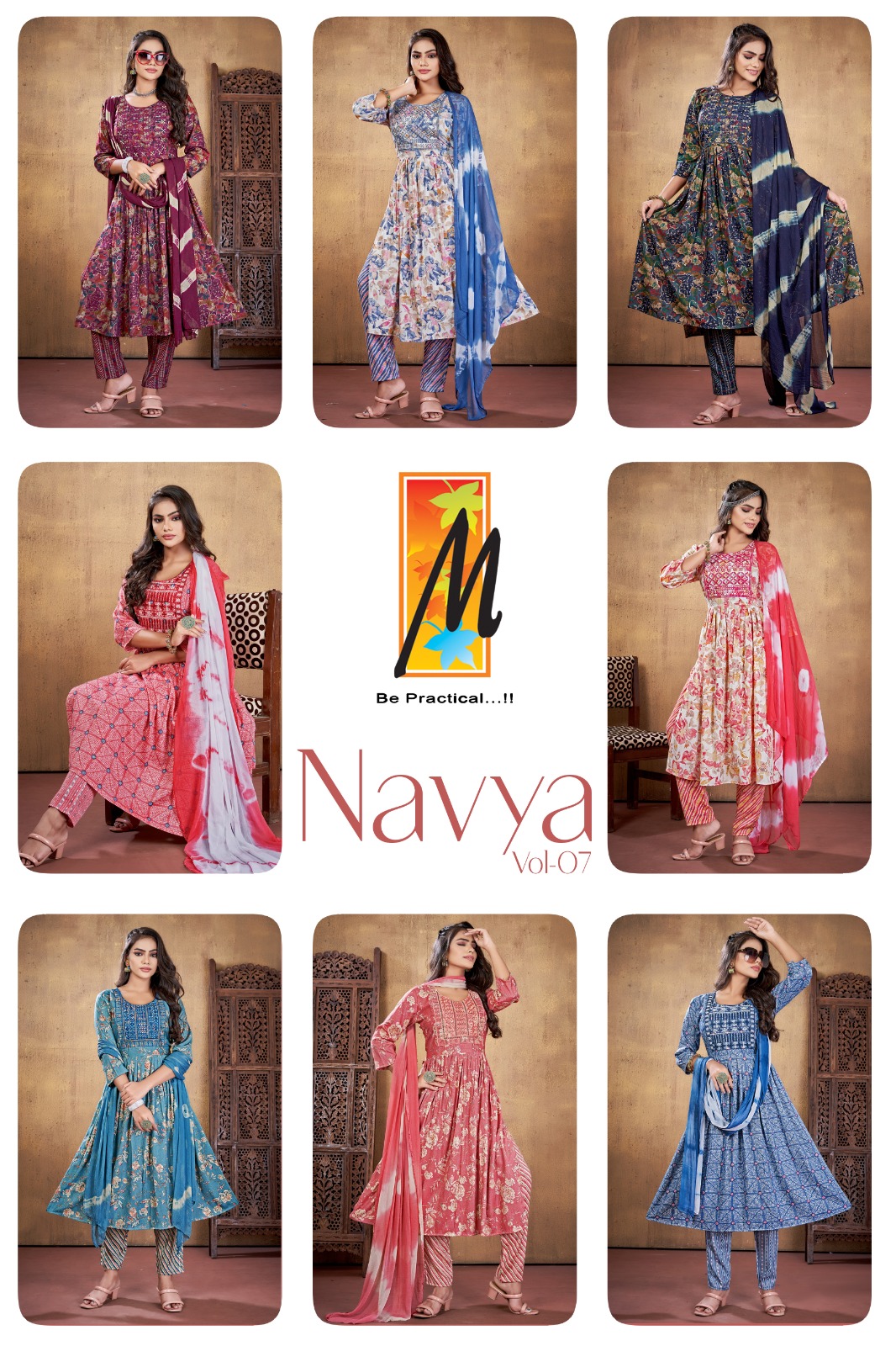 Master Navya Vol-7 Wholesale Nyra Cut Top With Pants And Dupatta