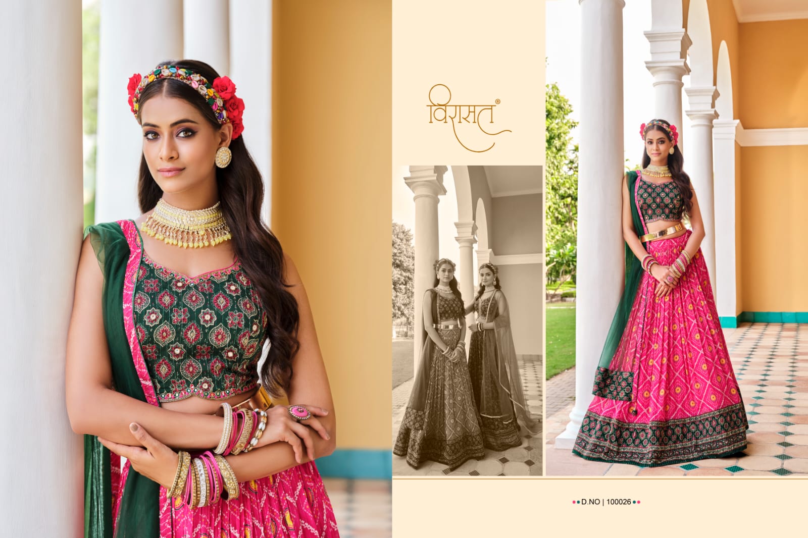 Virasat Saanvi Wholesale Sequence Work With Heavy Work Ready Made Lehengas