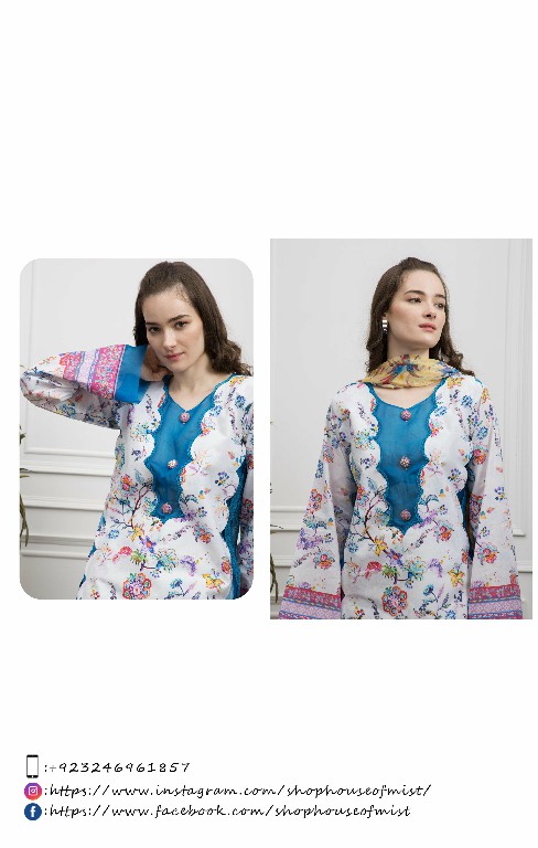 House Of Mist Ghazal Lawn 2023 Vol-3 Wholesale Pakistani Suits