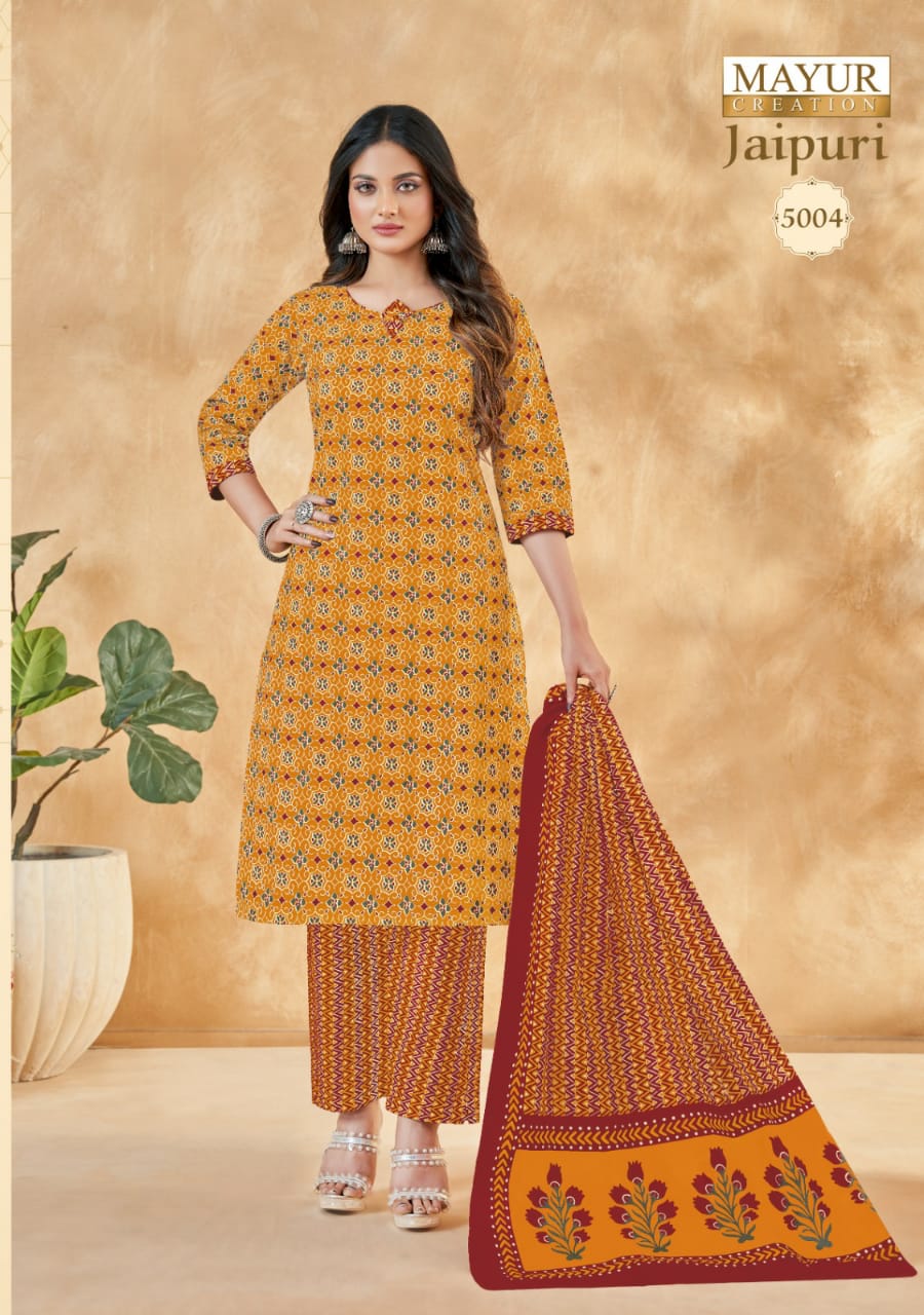 Mayur Jaipuri Vol-5 Wholesale Pure Cotton Printed Dress Material