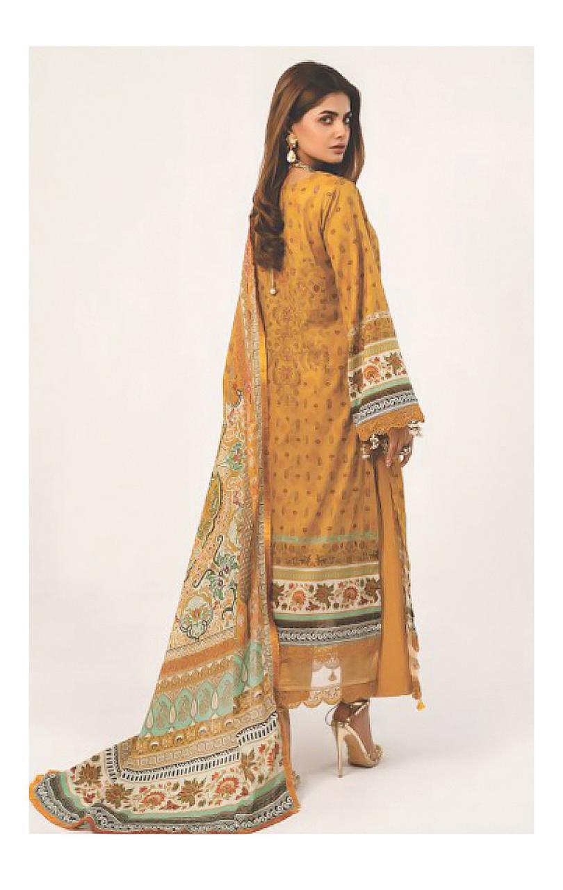 Hala Zafira Vol-3 Heavy Dupatta Wholesale Karachi Print Dress Material