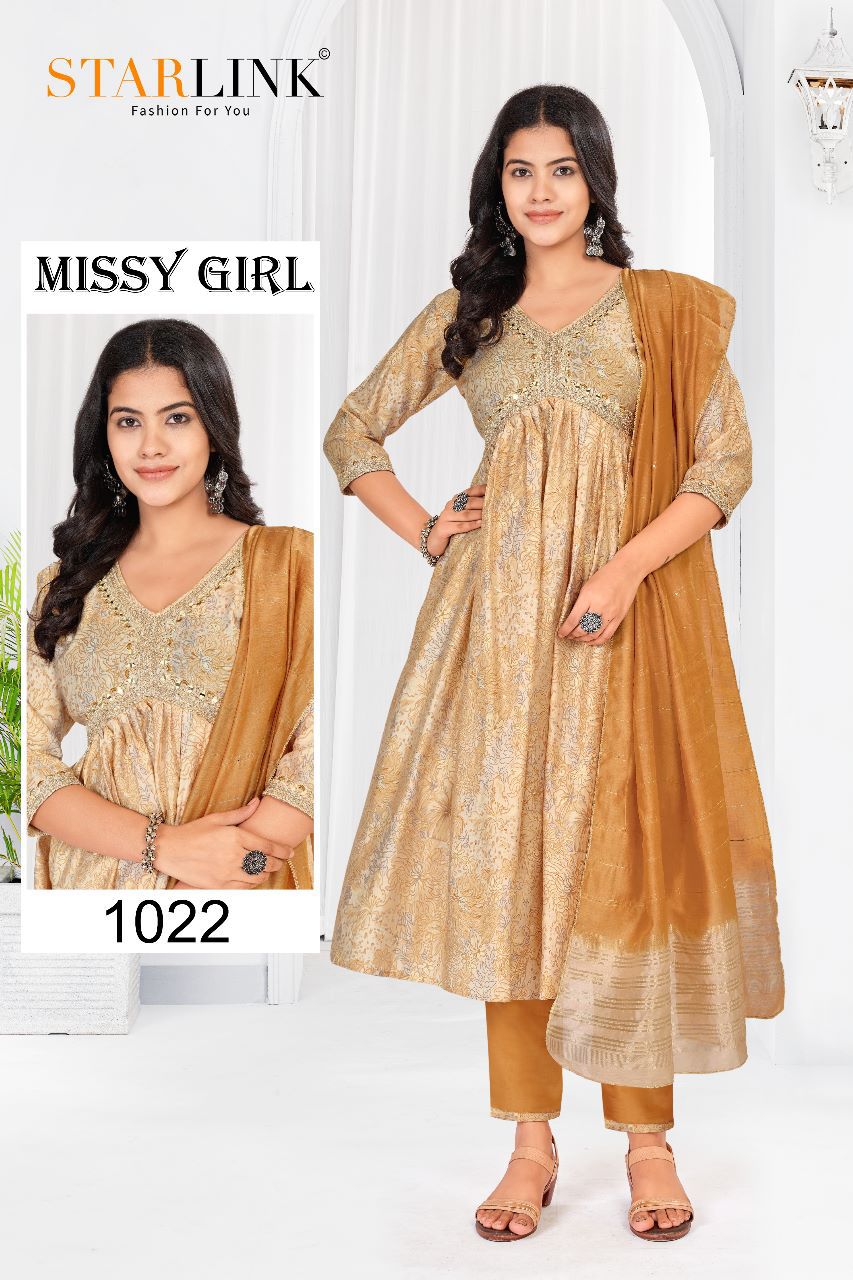 Starlink Missy Girl Wholesale Modal Viscose Ready Made 3 Piece Suits Combo