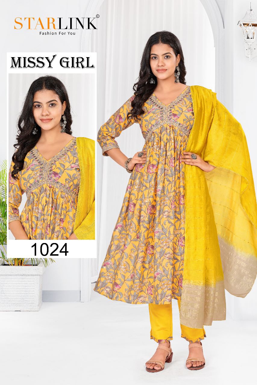 Starlink Missy Girl Wholesale Modal Viscose Ready Made 3 Piece Suits Combo