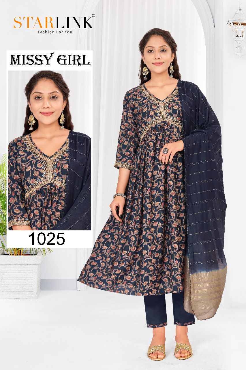 Starlink Missy Girl Wholesale Modal Viscose Ready Made 3 Piece Suits Combo