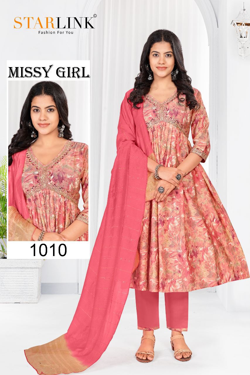 Starlink Missy Girl Wholesale Modal Viscose Ready Made 3 Piece Suits Combo