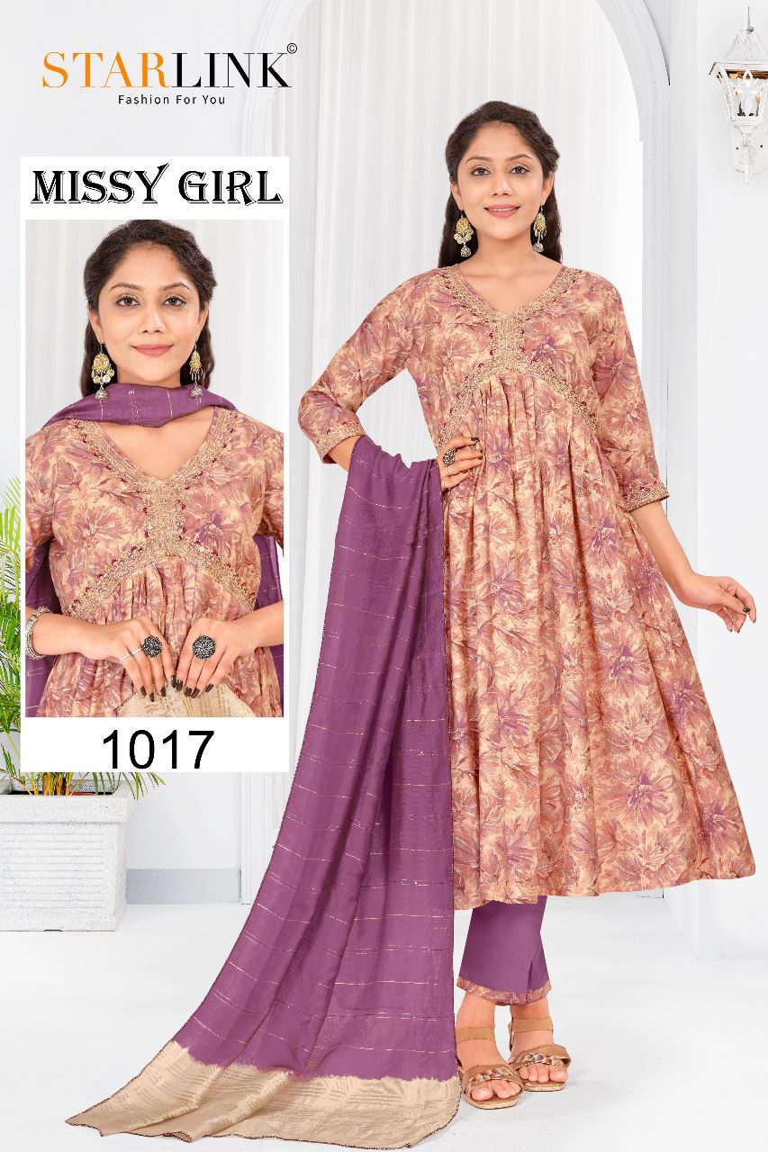 Starlink Missy Girl Wholesale Modal Viscose Ready Made 3 Piece Suits Combo