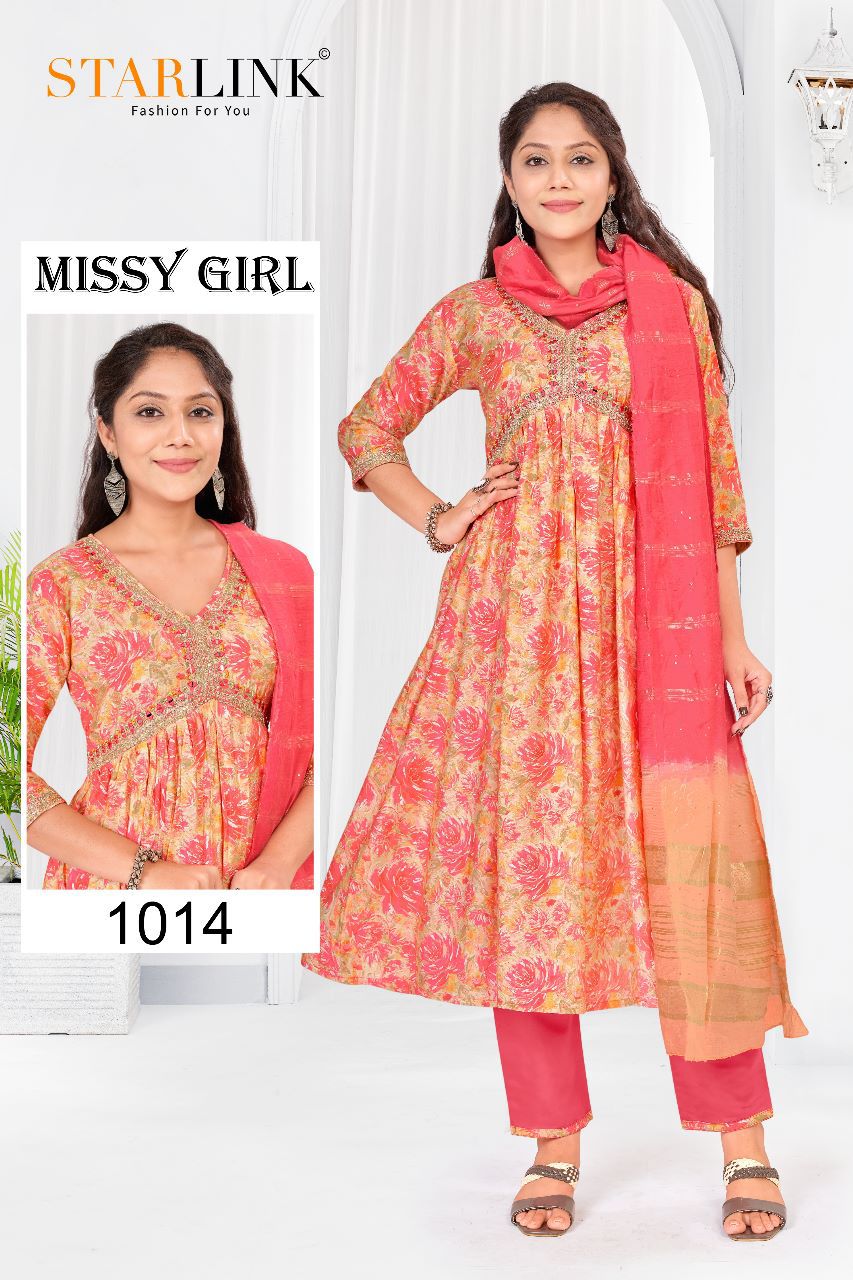 Starlink Missy Girl Wholesale Modal Viscose Ready Made 3 Piece Suits Combo
