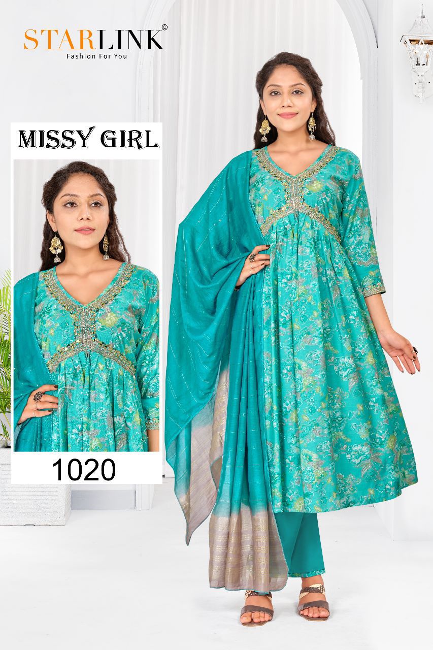 Starlink Missy Girl Wholesale Modal Viscose Ready Made 3 Piece Suits Combo