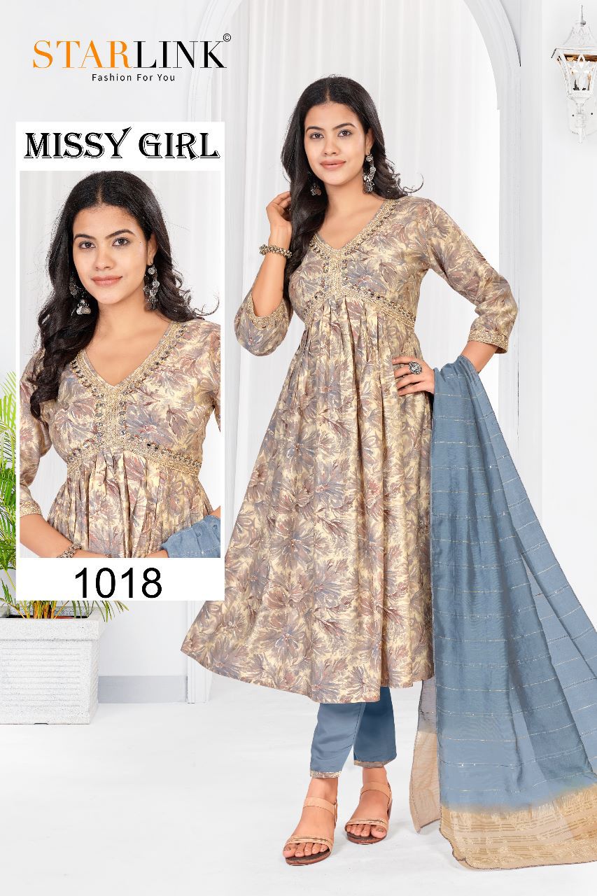 Starlink Missy Girl Wholesale Modal Viscose Ready Made 3 Piece Suits Combo