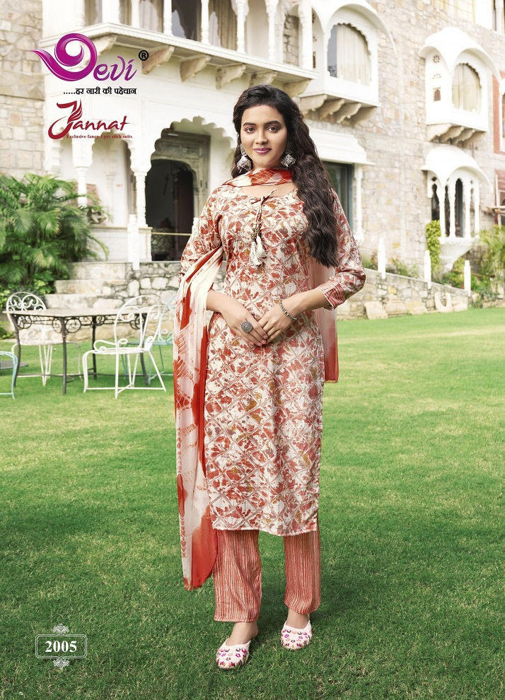 Devi Jannat Vol-2 Wholesale Ready Made 3 Piece Dresses