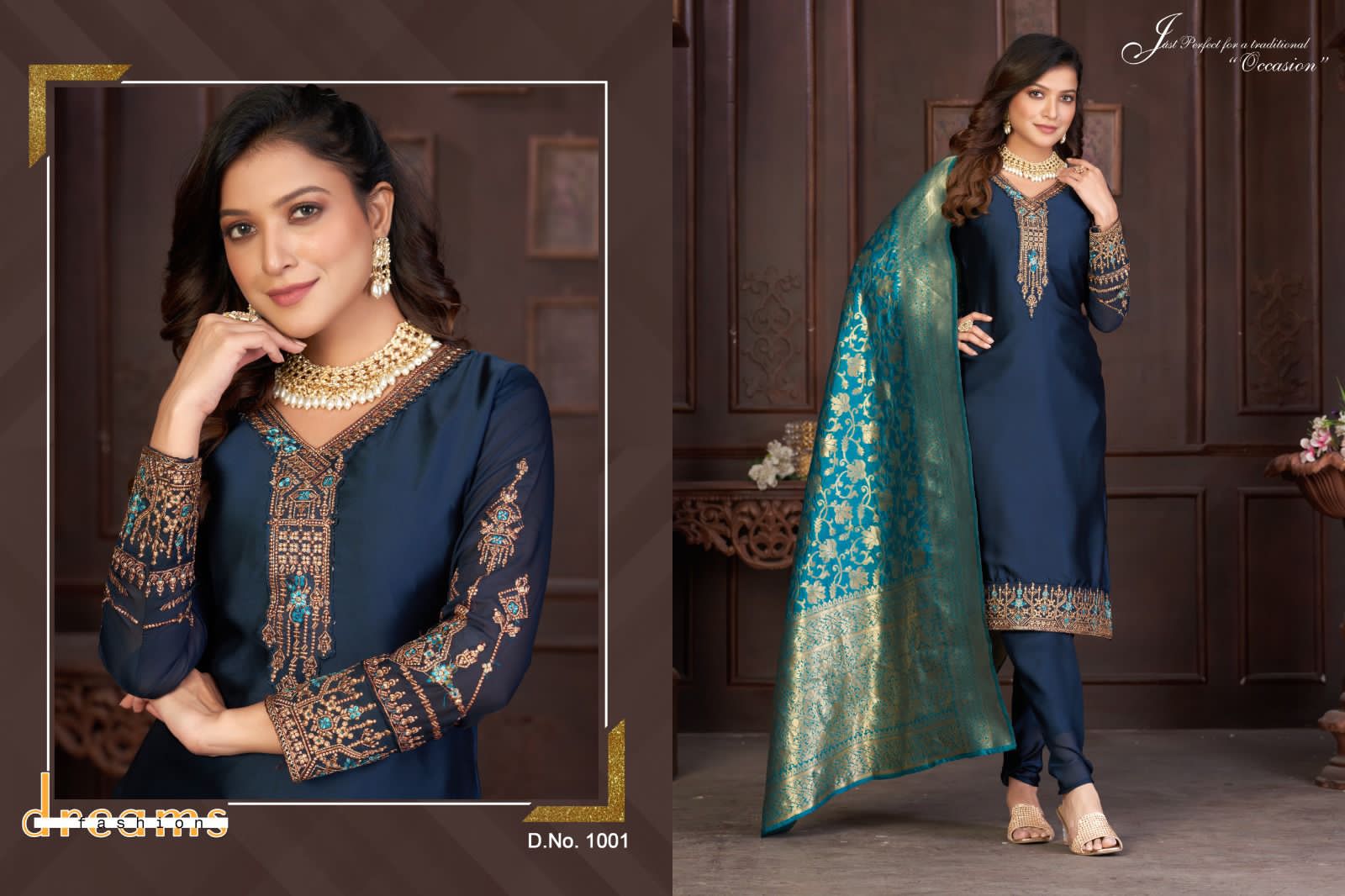 Hazzel Queen Banarasi Vol-1 Wholesale Banarasi Silk Straight Suits