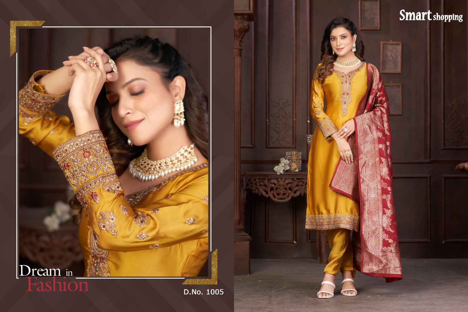 Hazzel Queen Banarasi Vol-1 Wholesale Banarasi Silk Straight Suits