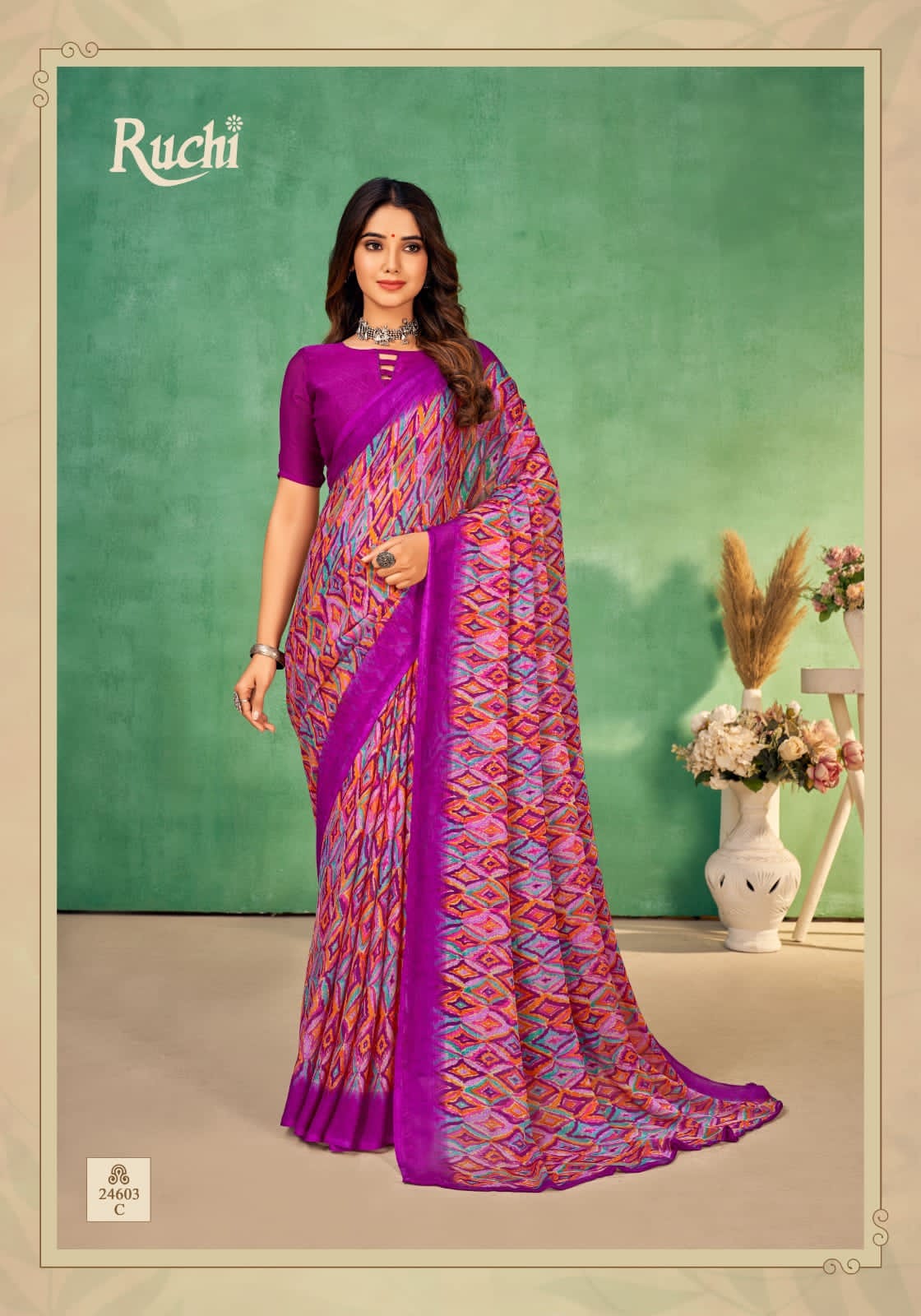 Ruchi Star Chiffon Vol-115 Wholesale Chiffon Printed Sarees