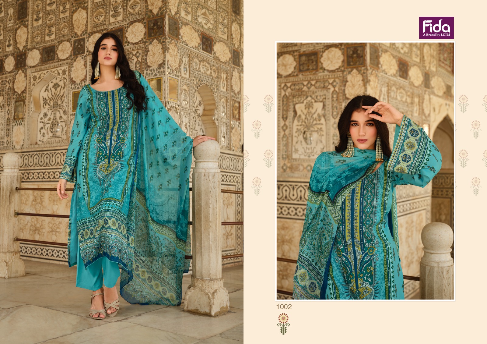 Fida Elvi Wholesale Digital Wool Pashmina Winter Dress Material