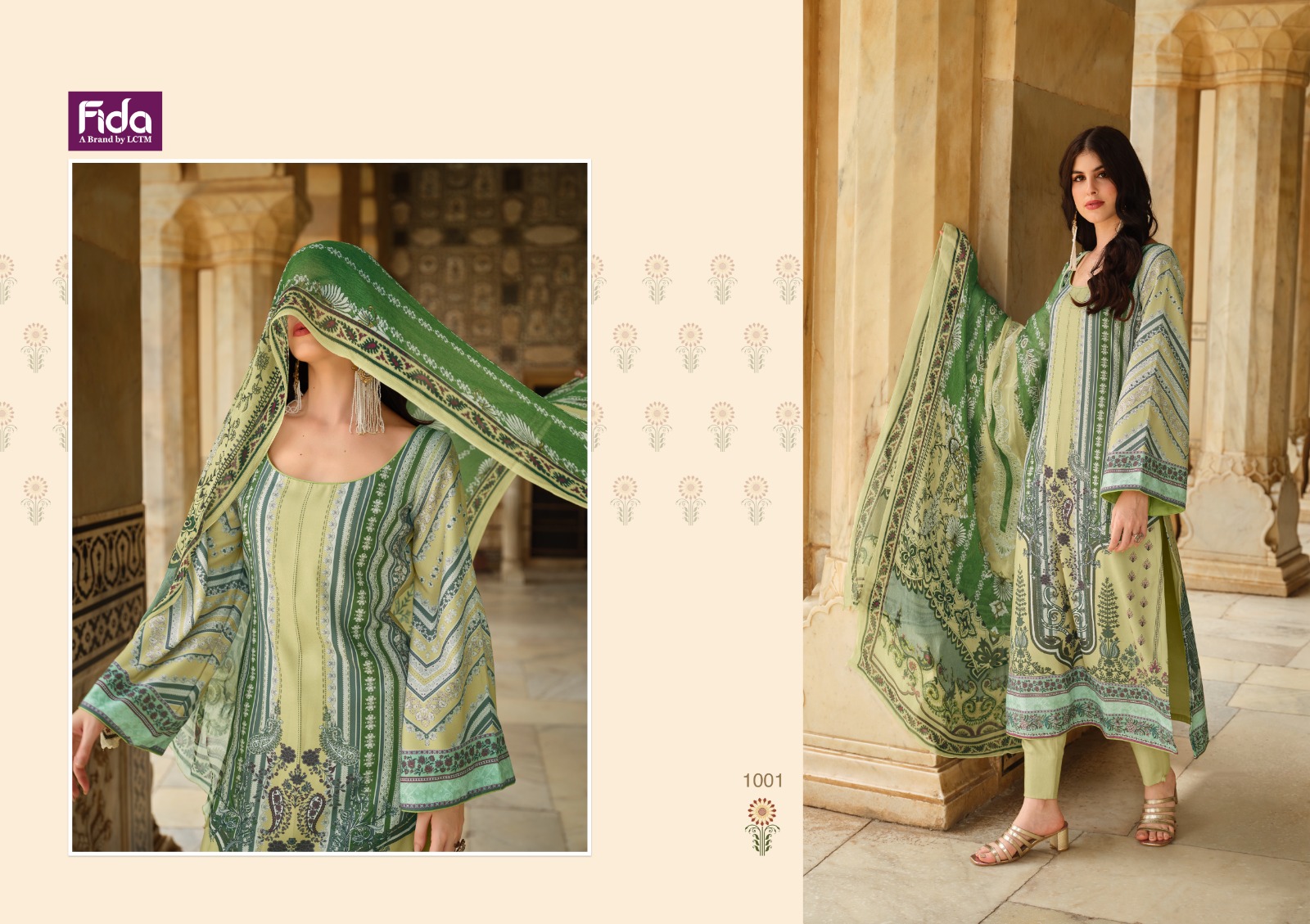 Fida Elvi Wholesale Digital Wool Pashmina Winter Dress Material