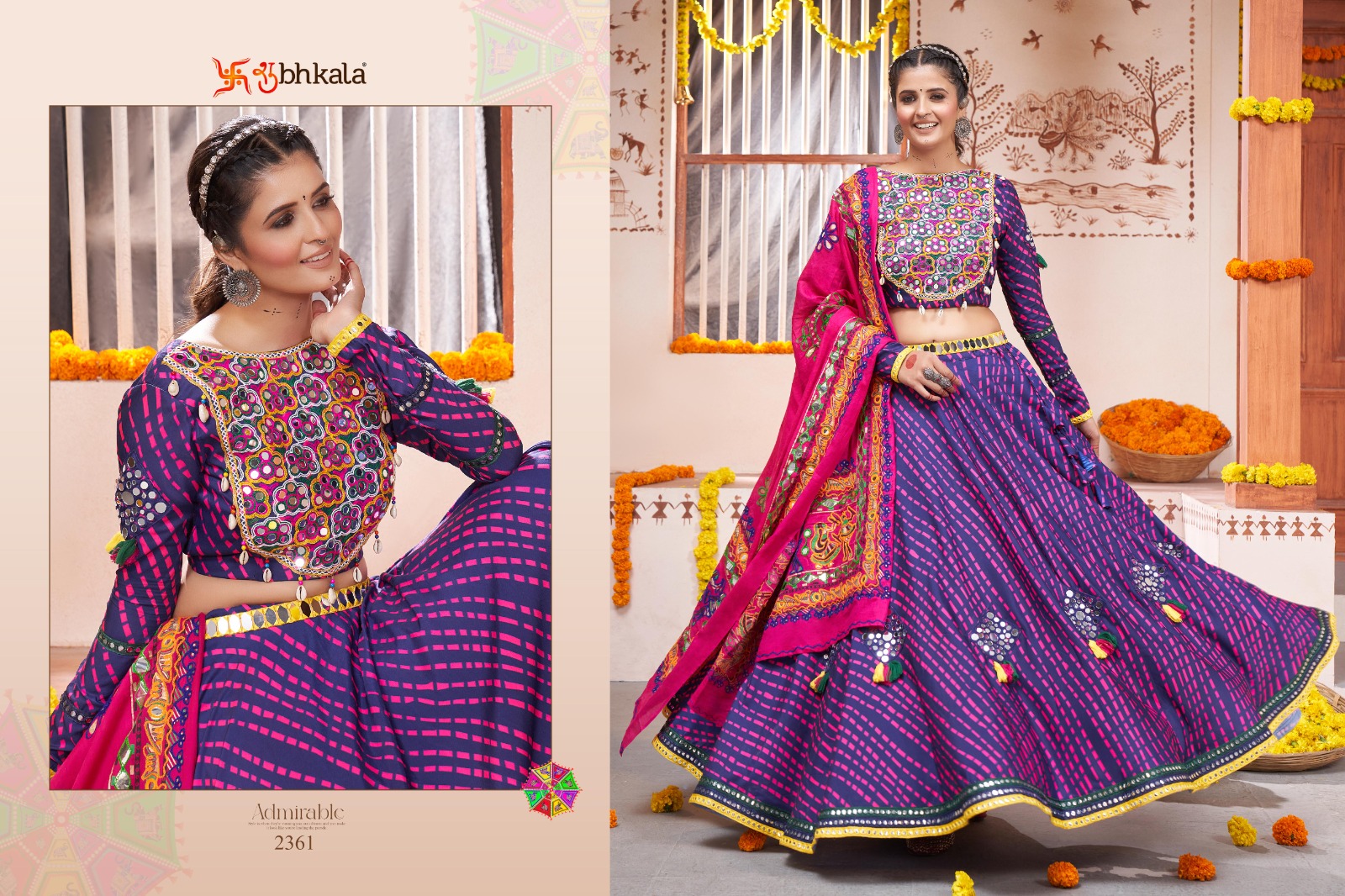 SHUBHKALA RAAS VOL 10 NAVRATRI FESTIVE WEAR FULLSTITCHED CHAINYA CHOLI