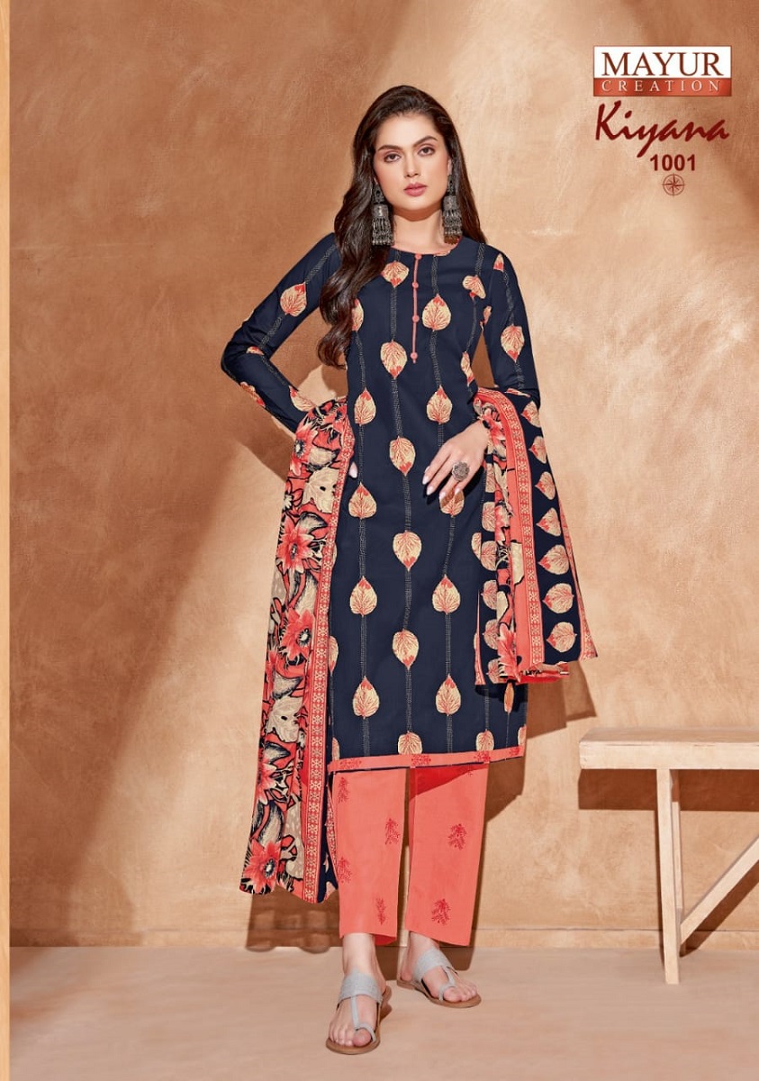 Mayur Kiyana Vol-1 Wholesale Pure Cotton Printed Dress Material