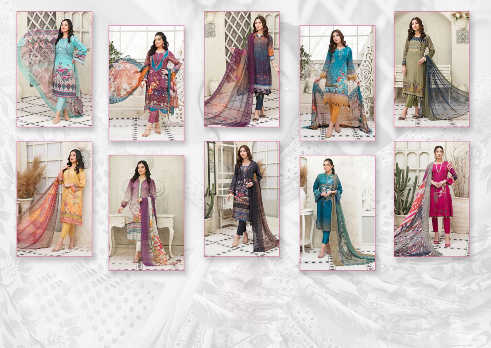 NCM Nazakat Wholesale Exclusive Karachi Print Dress Material