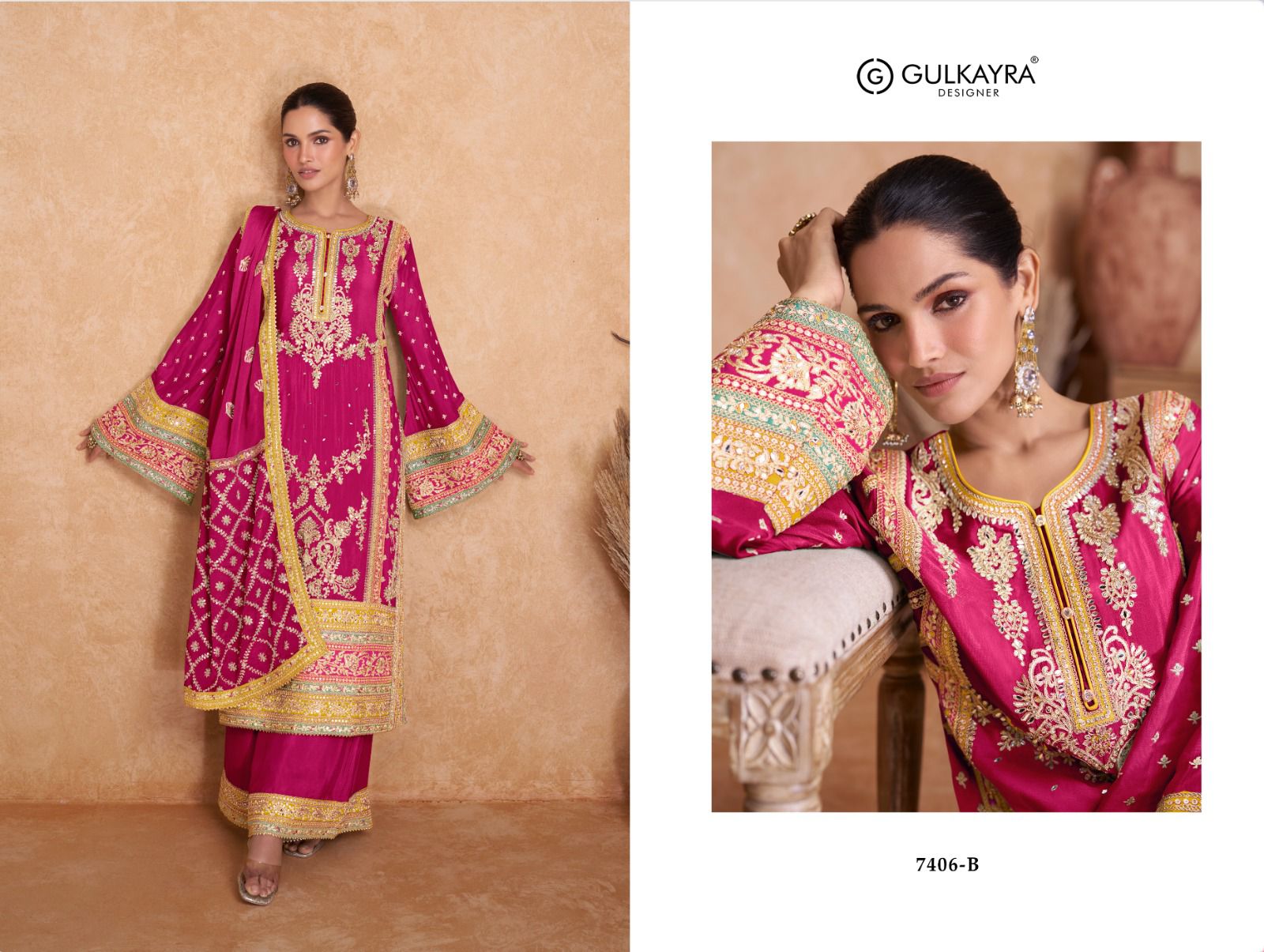 Gulkayra Vedika Wholesale Designer Freesize Readymade Suits