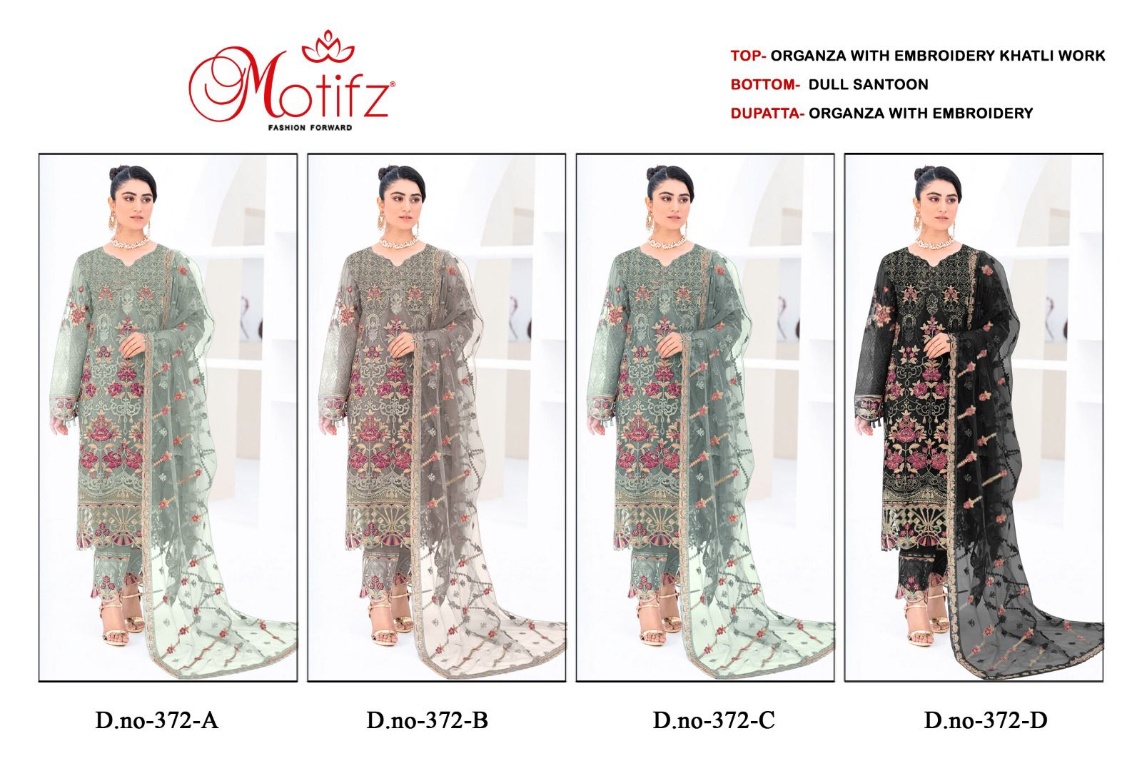 Motifz D.no 372 Wholesale Pakistani Concept Pakistani Suits