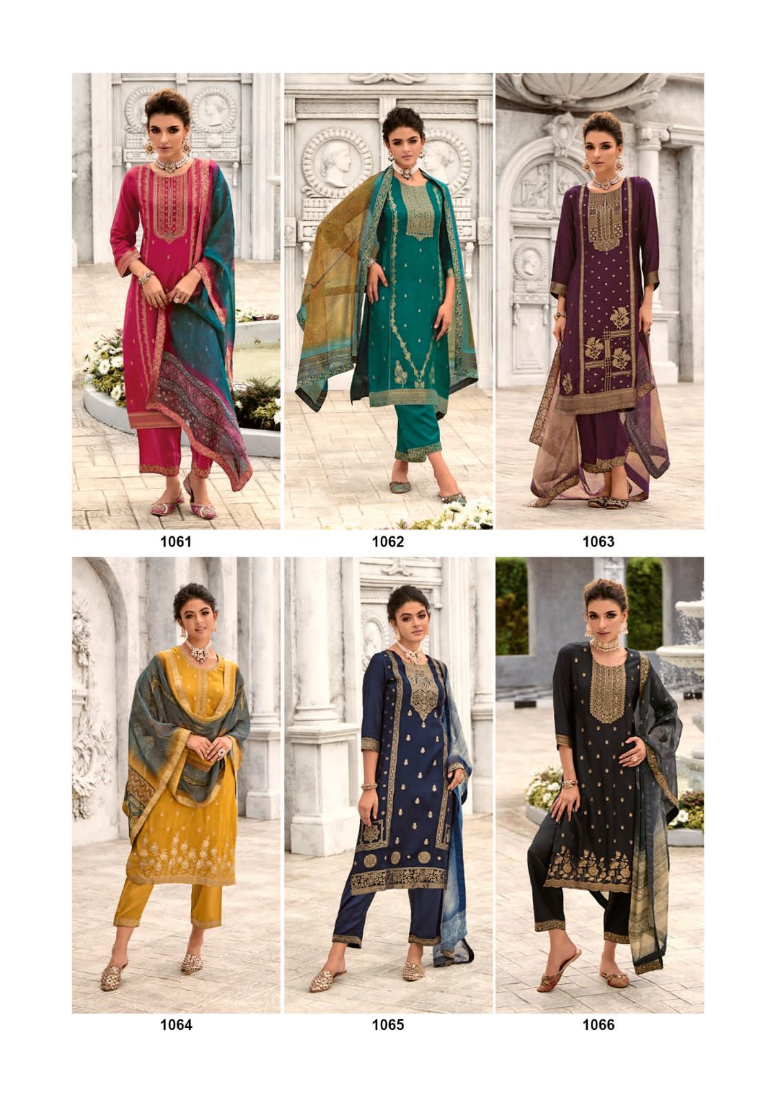 Lady Leela Libaas Wholesale Pure Jacquard Kurtis With Pants And Dupatta
