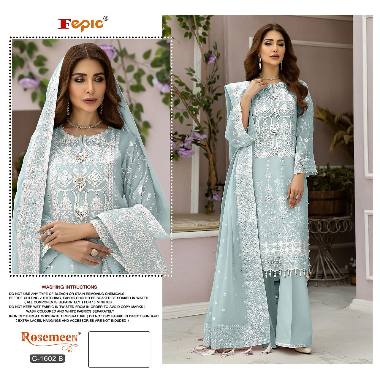 Fepic Rosemeen C-1602 Wholesale Pakistani Concept Pakistani Suits