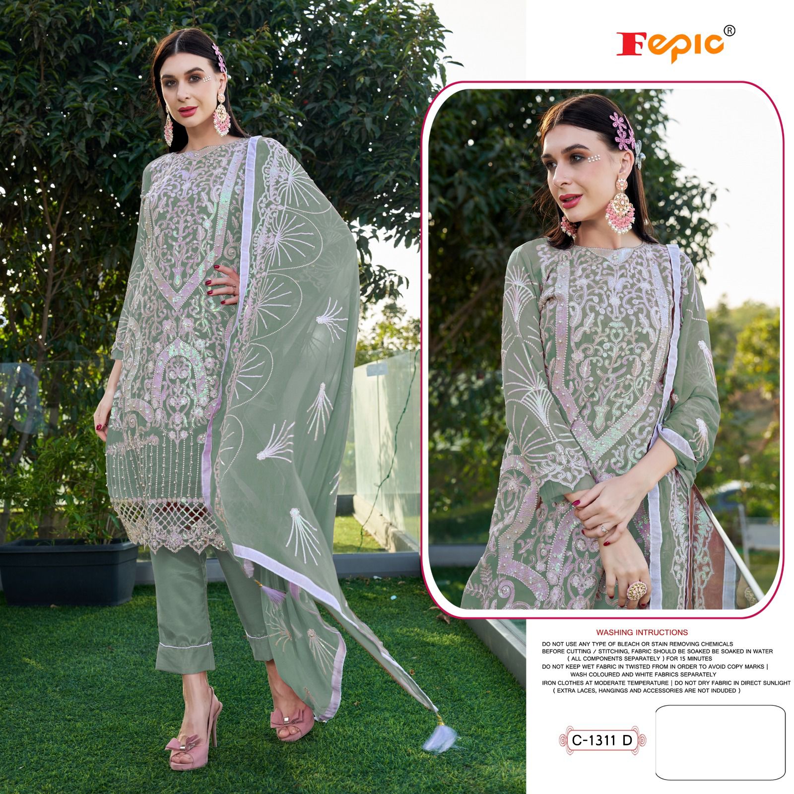 Fepic Rosemeen C-1311 Wholesale Pakistani Concept Pakistani Suits