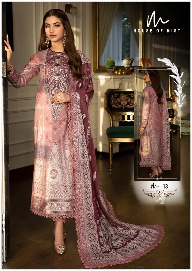 House Of Mist Ghazal Vol-2 Wholesale Cotton Printed Dress Material