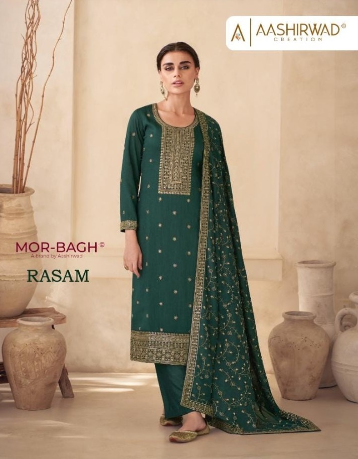 Aashirwad Rasam Wholesale Un Stitched Straight Salwar Suits
