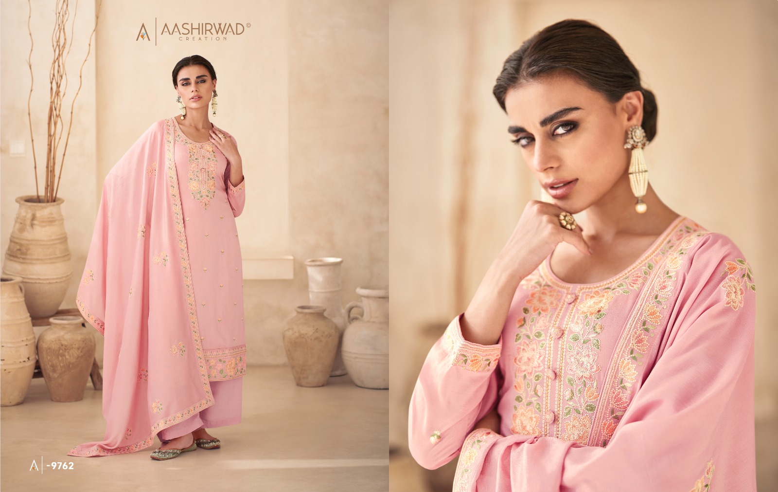 Aashirwad Rasam Wholesale Un Stitched Straight Salwar Suits