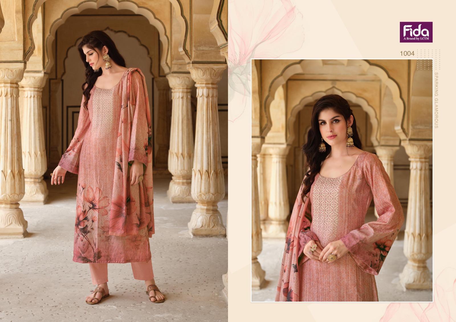 Fida Bloom Wholesale Digital Pashmina Winter Dress Material