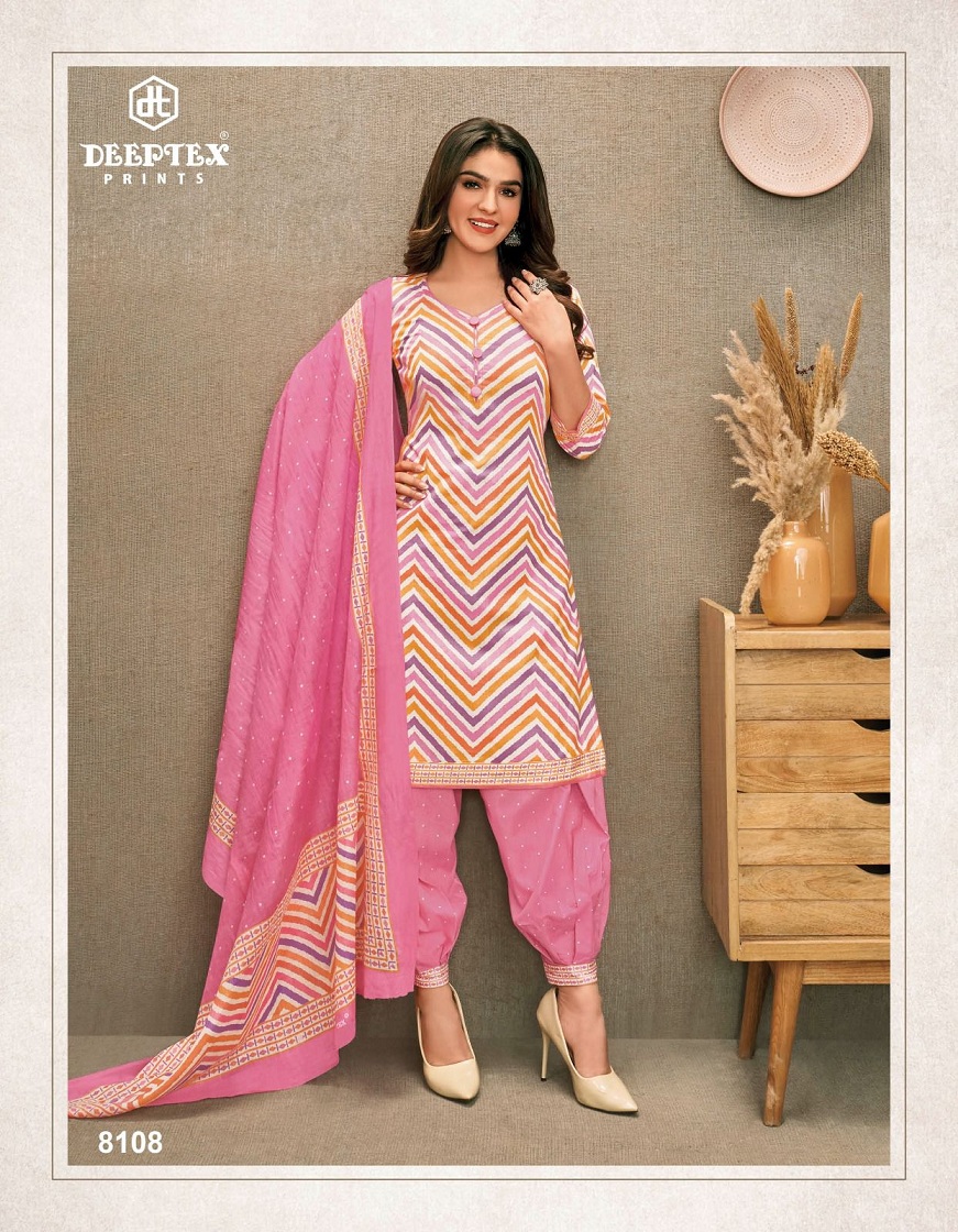Deeptex Miss India Vol-81 Wholesale Pure Cotton Printed Dress Material