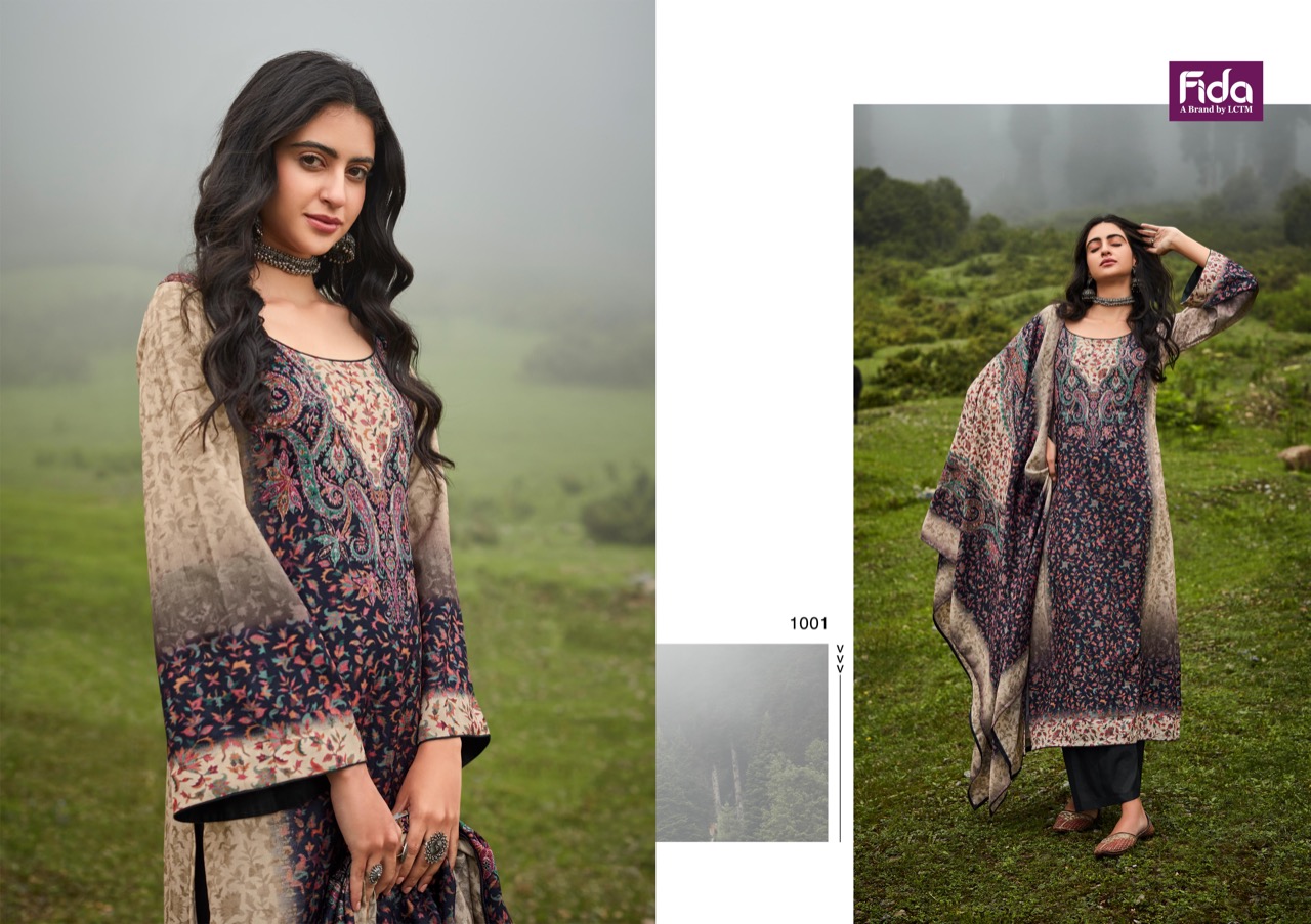 FIDA PRESENT PARINAAZ WINTER DIGITAL PRINT PAKISTANI SALWAR KAMEEZ COLLECTION