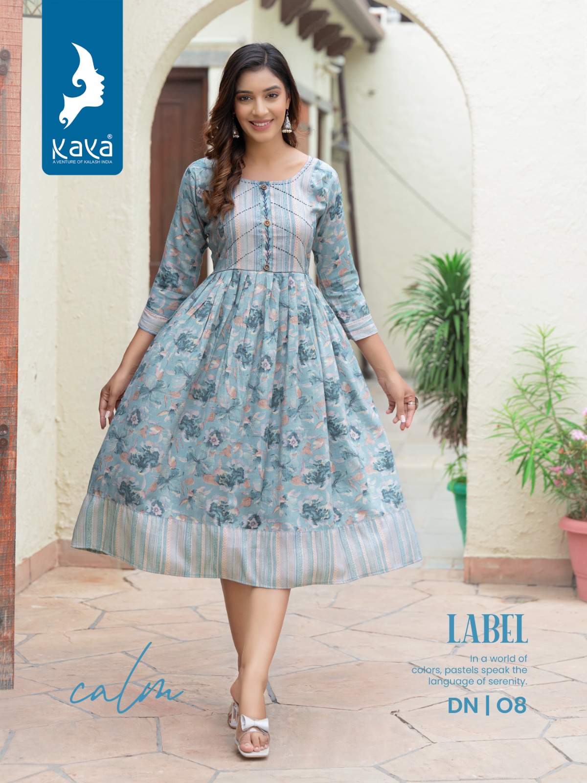 Kaya Label Wholesale Short Flair Accessories Work Kurtis