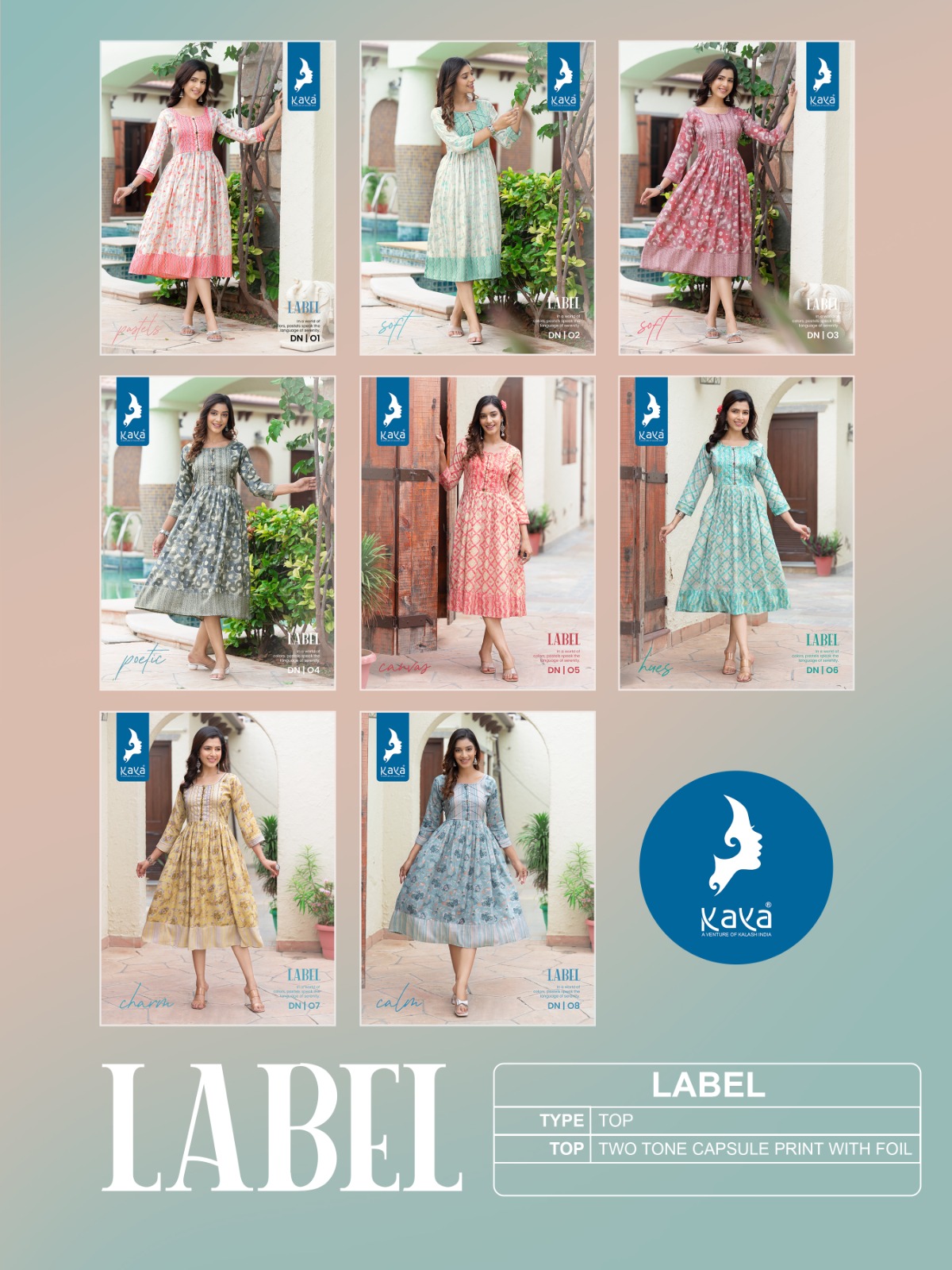Kaya Label Wholesale Short Flair Accessories Work Kurtis