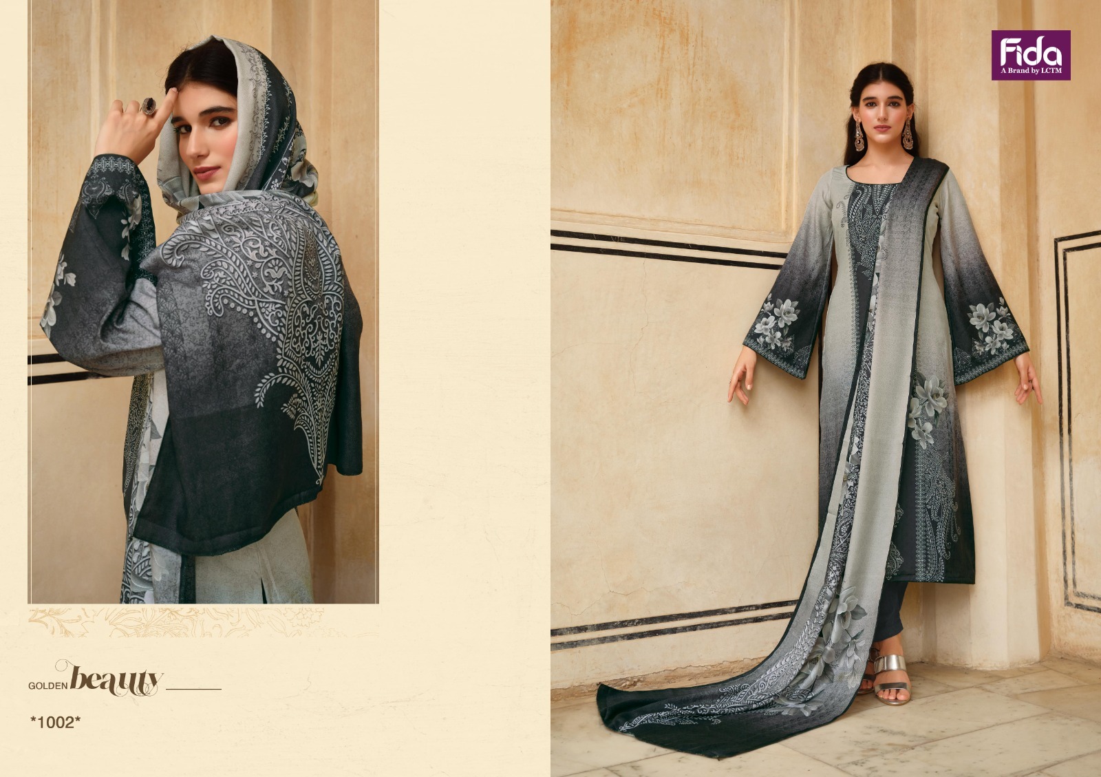 Fida Nalika Wholesale Kashmiri Wool Pashmina Winter Suits