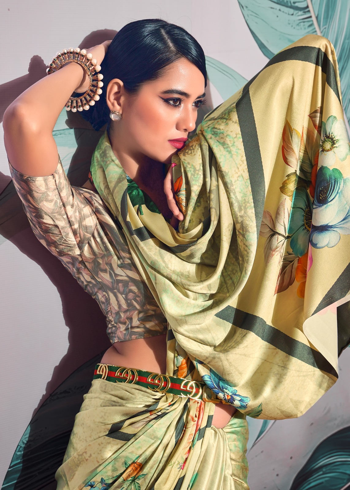 Rajpath Patang Wholesale Sattin Crepe With Digital Print Sarees