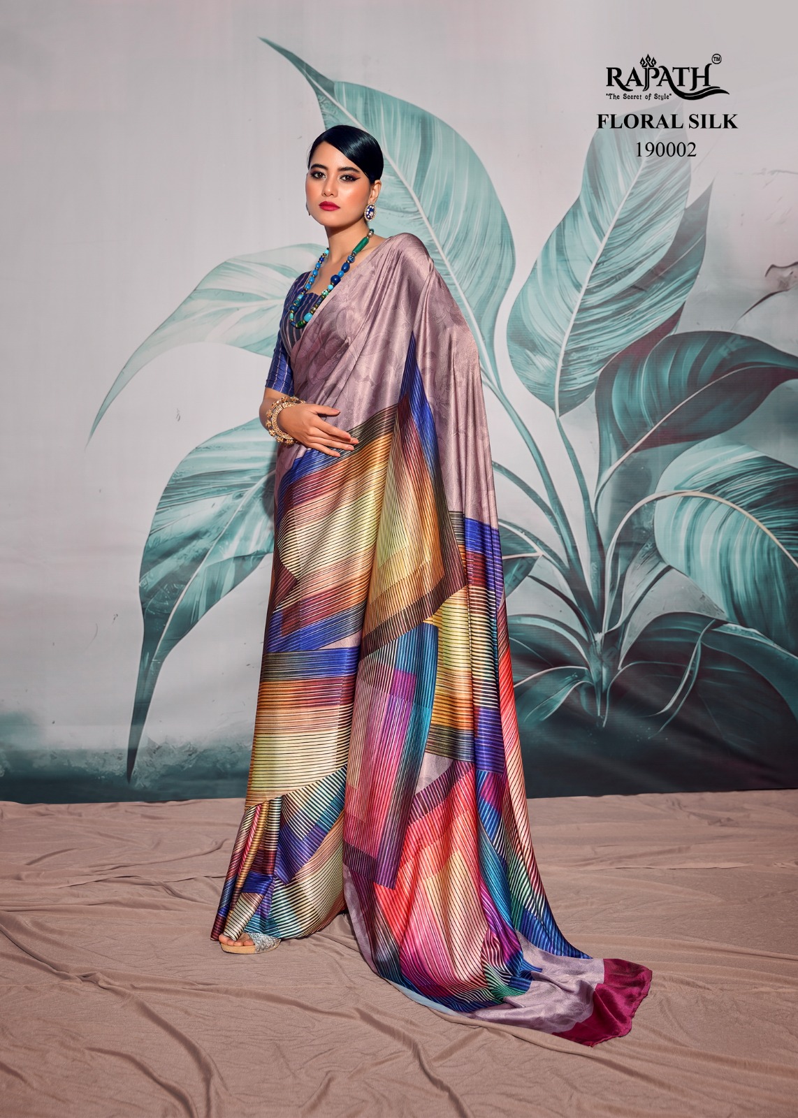 Rajpath Patang Wholesale Sattin Crepe With Digital Print Sarees