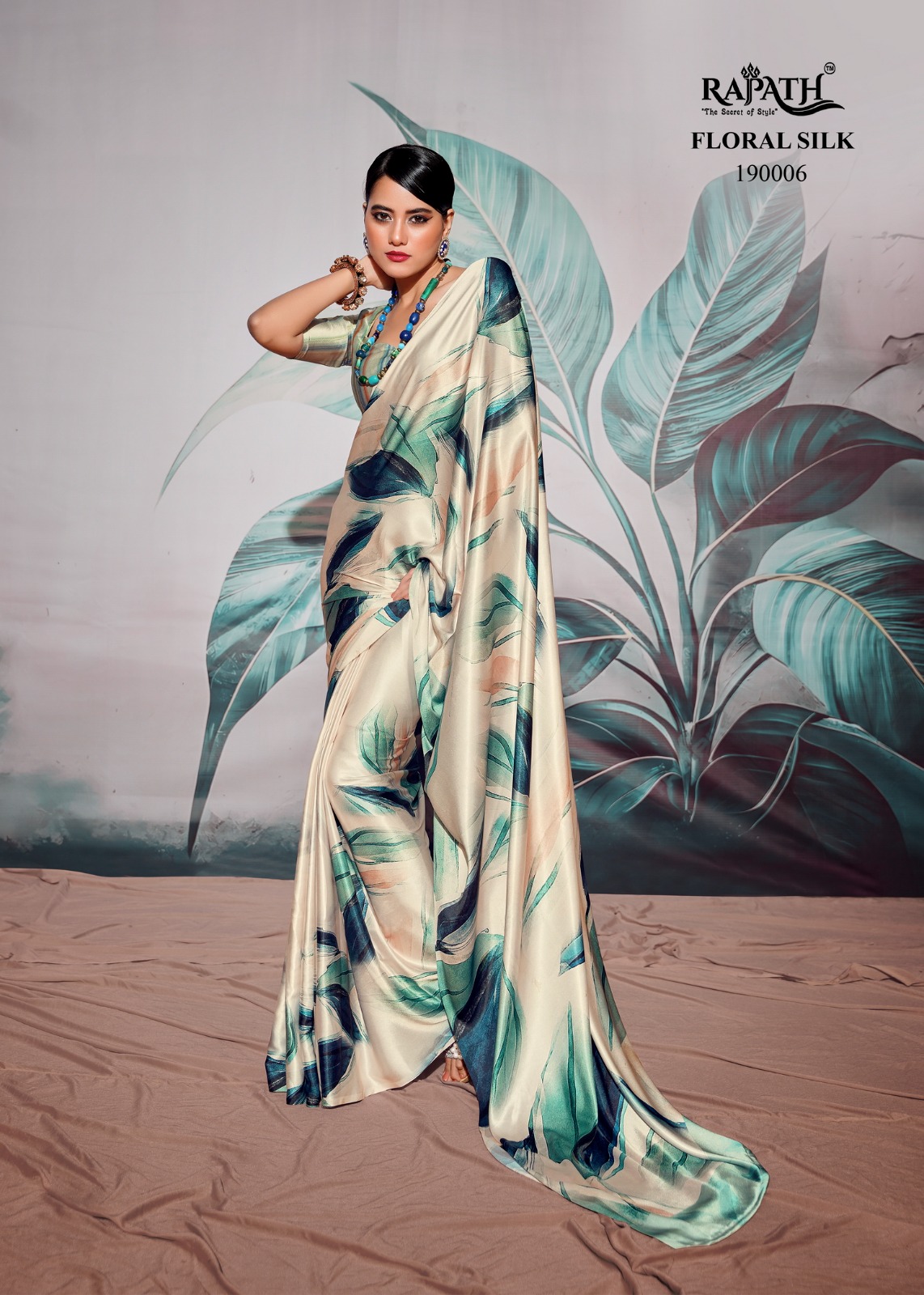 Rajpath Patang Wholesale Sattin Crepe With Digital Print Sarees