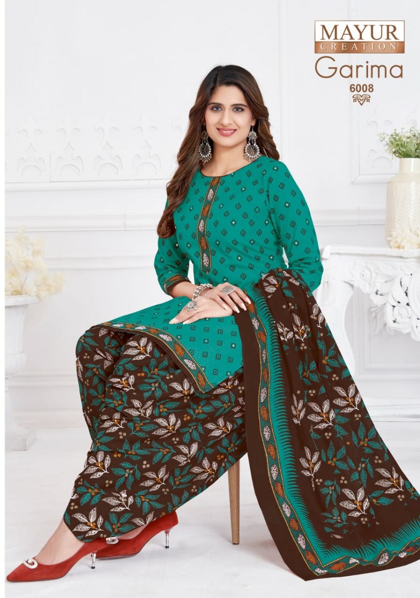 Mayur Garima Vol-6 Wholesale Pure Cotton Patiyala Dress Material