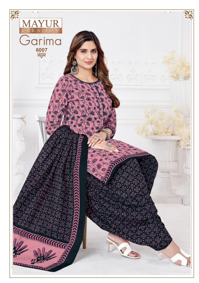 Mayur Garima Vol-6 Wholesale Pure Cotton Patiyala Dress Material