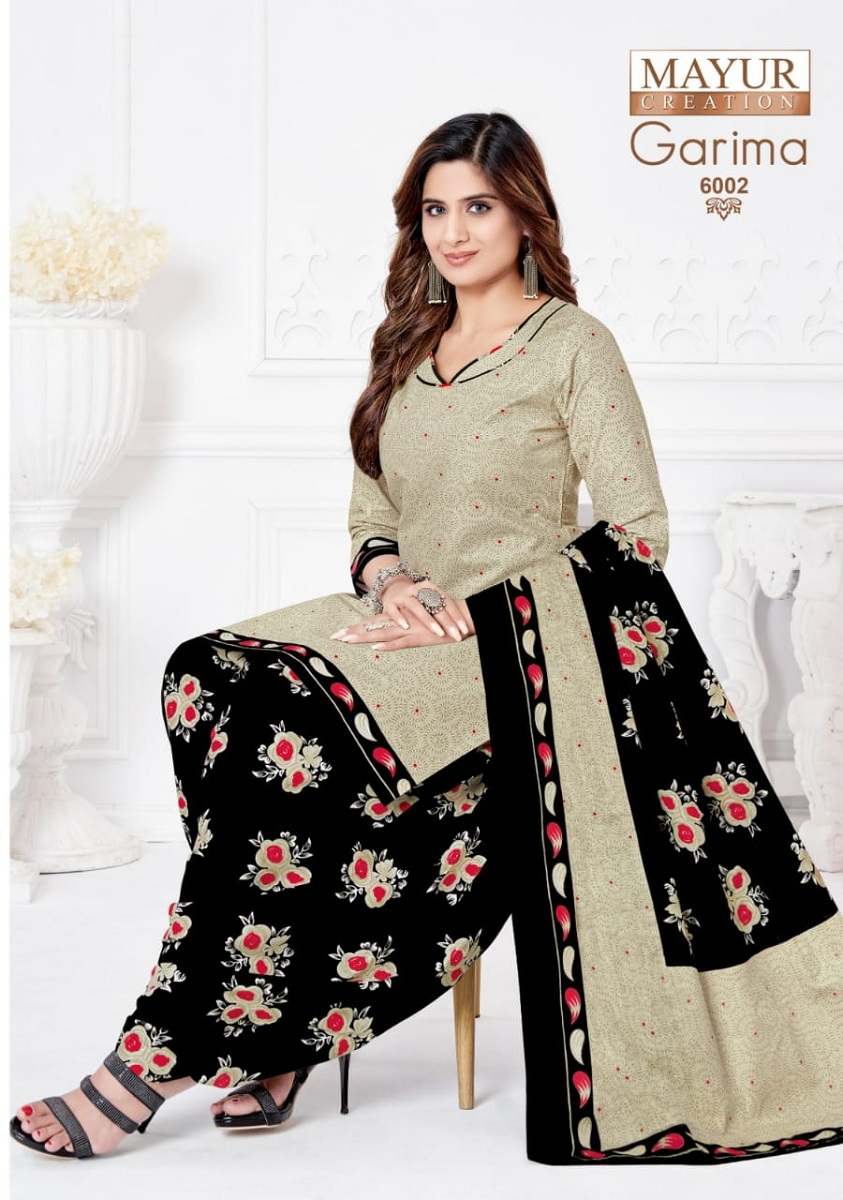 Mayur Garima Vol-6 Wholesale Pure Cotton Patiyala Dress Material