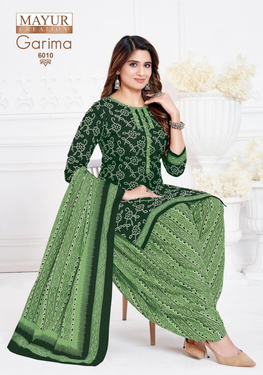 Mayur Garima Vol-6 Wholesale Pure Cotton Patiyala Dress Material