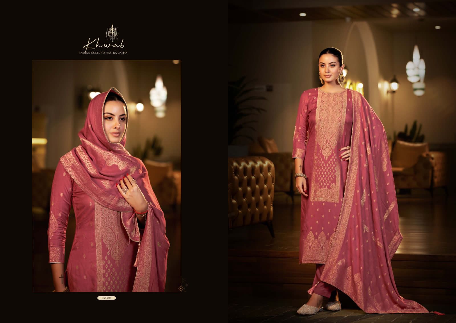 SARGAM PRINTS PRESENT KHWAB PASHMINA WOOL WINTER WEAR DESIGNER SUIT MATERIAL