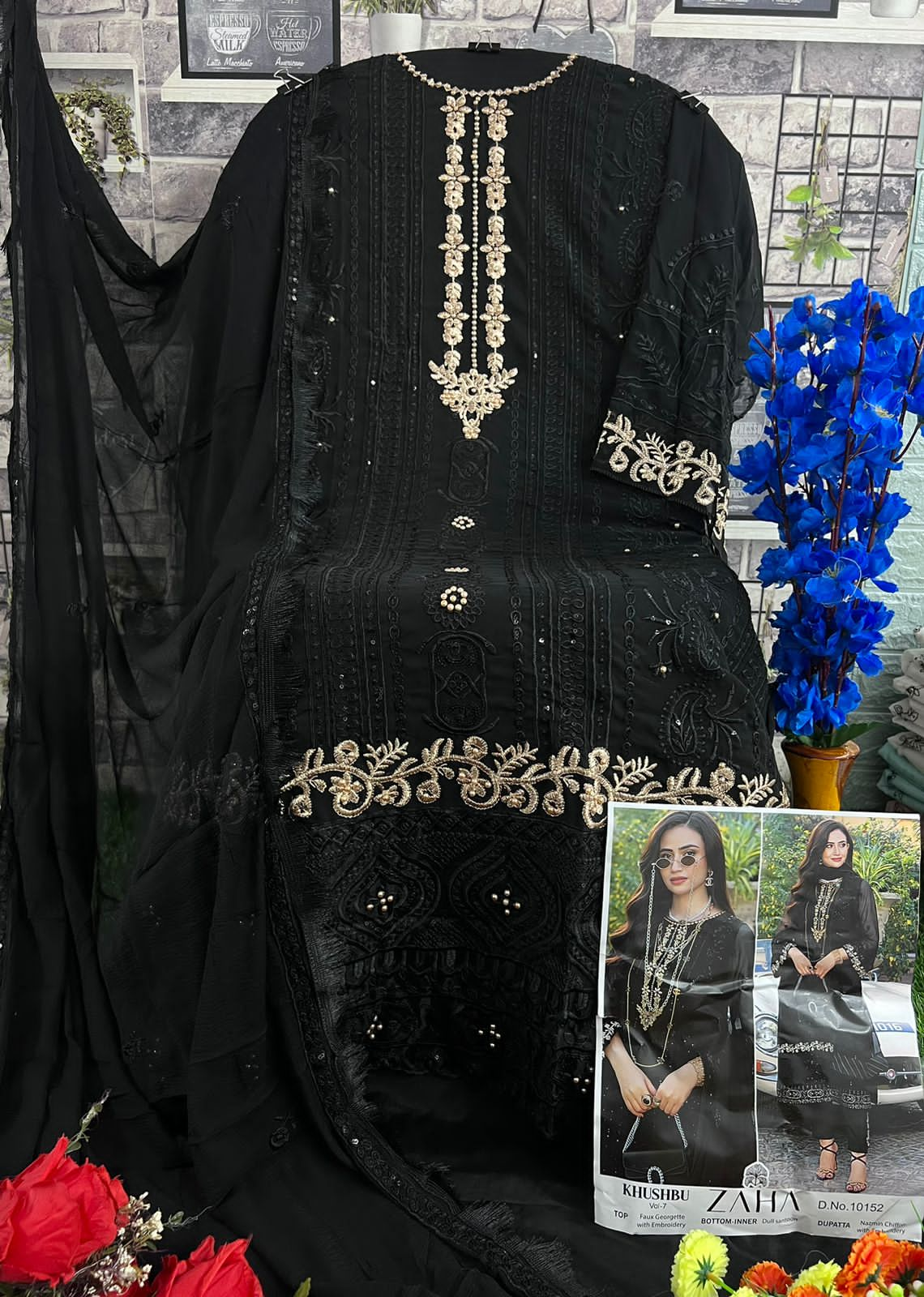 KHUSHBU VOL 7 BY ZAHA DESIGNER PAKISTANI UNSTITCH SALWAR SUIT